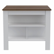 Boahaus Le Havre Kitchen Island  (White - Brown)