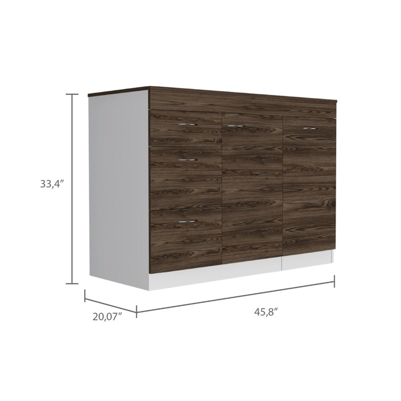 Boahaus Halonen Base Cabinet (White)