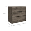 Boahaus Alva Dresser  (Brown - White)