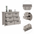 Boahaus Pearl Dresser (Light Gray)