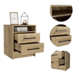 Boahaus Malaga Nightstand  (Brown)