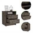 Boahaus Malaga Nightstand  (Dark Brown)