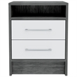 Boahaus Malaga Nightstand  (White - Gray)