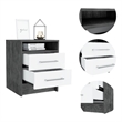 Boahaus Malaga Nightstand  (White - Gray)