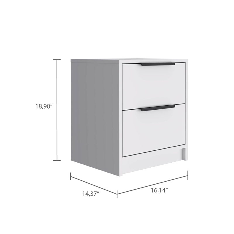Boahaus Toledo Nightstand  (Light Gray)