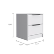 Boahaus Toledo Nightstand  (Light Gray)