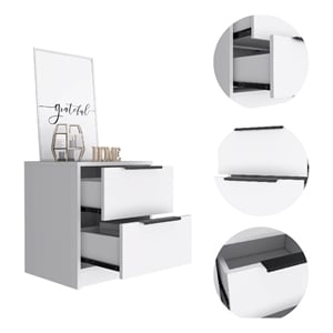 Boahaus Toledo Nightstand  (White)