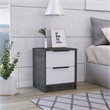 Boahaus Toledo Nightstand  (White - Gray)