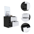Boahaus Toledo Nightstand  (White - Gray)