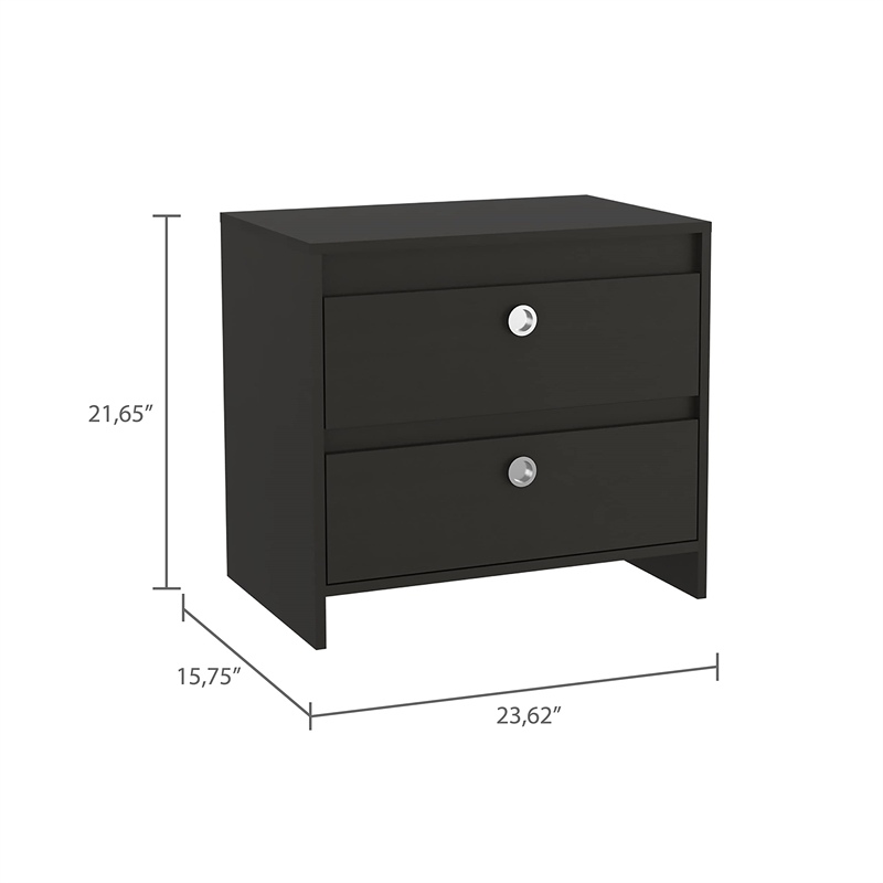 Boahaus Elche Nightstand (Black)
