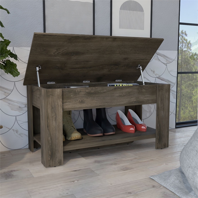 Boahaus Guiza Storage Table (Dark Brown)