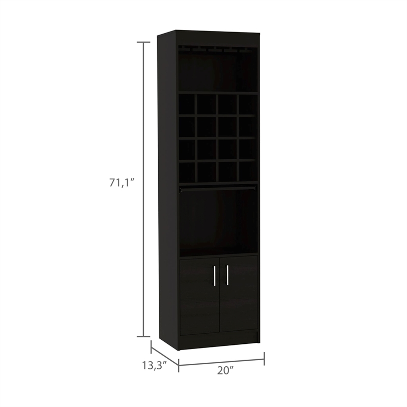 Boahaus Guiza Storage Table (White - Brown)
