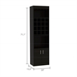 Boahaus Guiza Storage Table (White - Brown)