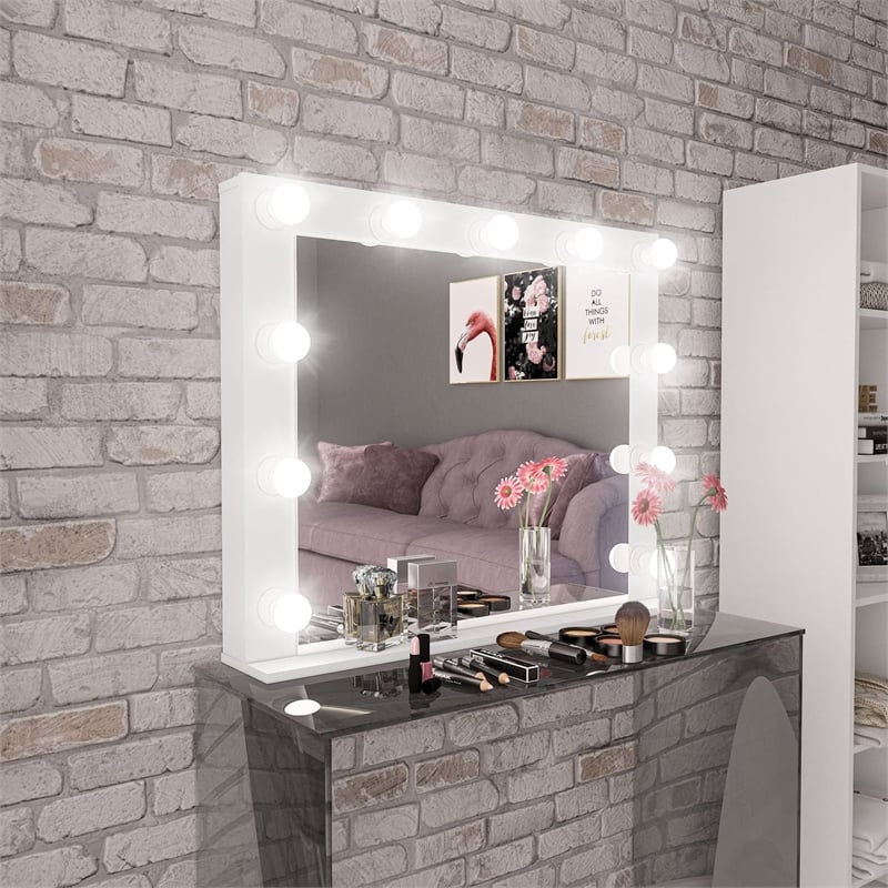 Boahaus Sivas Vanity Desk Lighted Mirror