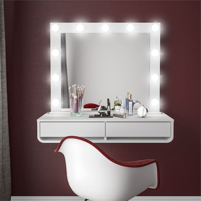 Boahaus Sivas Vanity Desk Lighted Mirror