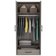 Boahaus Hamburg Armoire (Light Gray)
