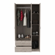 Boahaus Frankfurt Armoire (Light Gray)