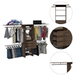 Boahaus Bonn Armoire (Dark Brown)
