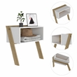 Boahaus Eibar Nightstand (Light Oak/White)