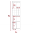 Boahaus Wells Bar Cabinet (Smokey Oak)