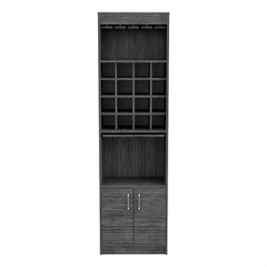 Boahaus Wells Bar Cabinet (Smokey Oak)