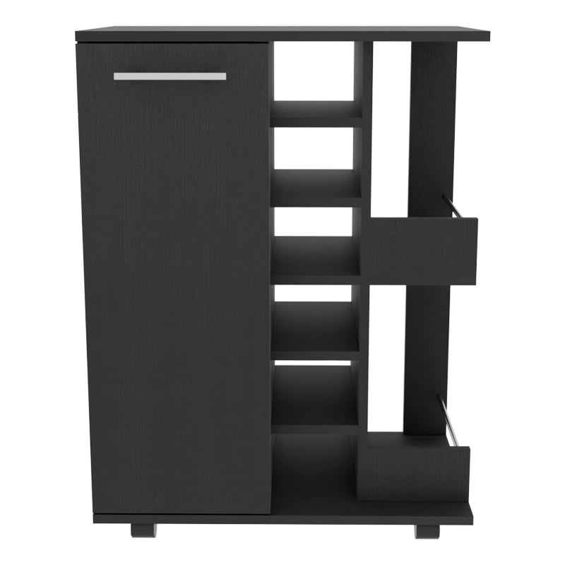 Boahaus Yorkshire Bar Cart (Black Wengue)