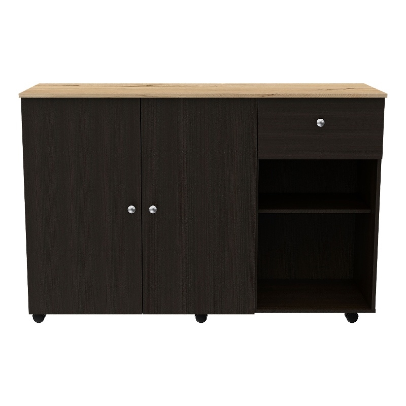 Boahaus Nanterre Kitchen Island (Black Wengue)