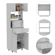 Boahaus Amiens Pantry (White)
