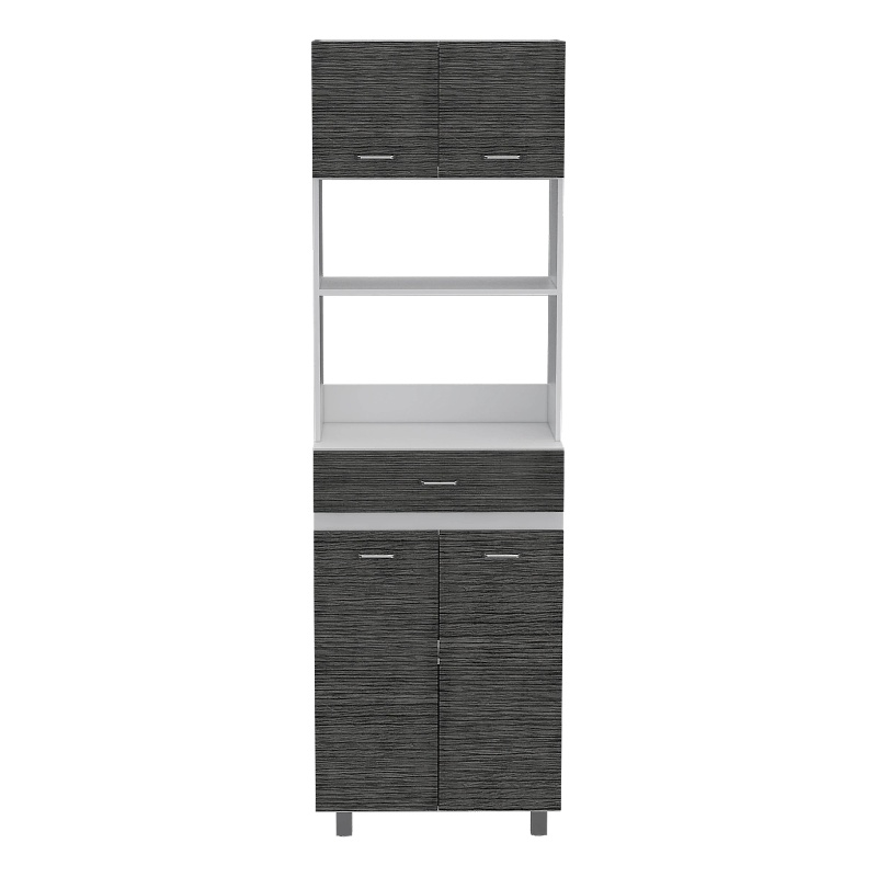Boahaus Amiens Pantry (Smokey Oak / White)