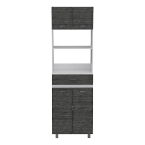 Boahaus Amiens Pantry (Smokey Oak / White)
