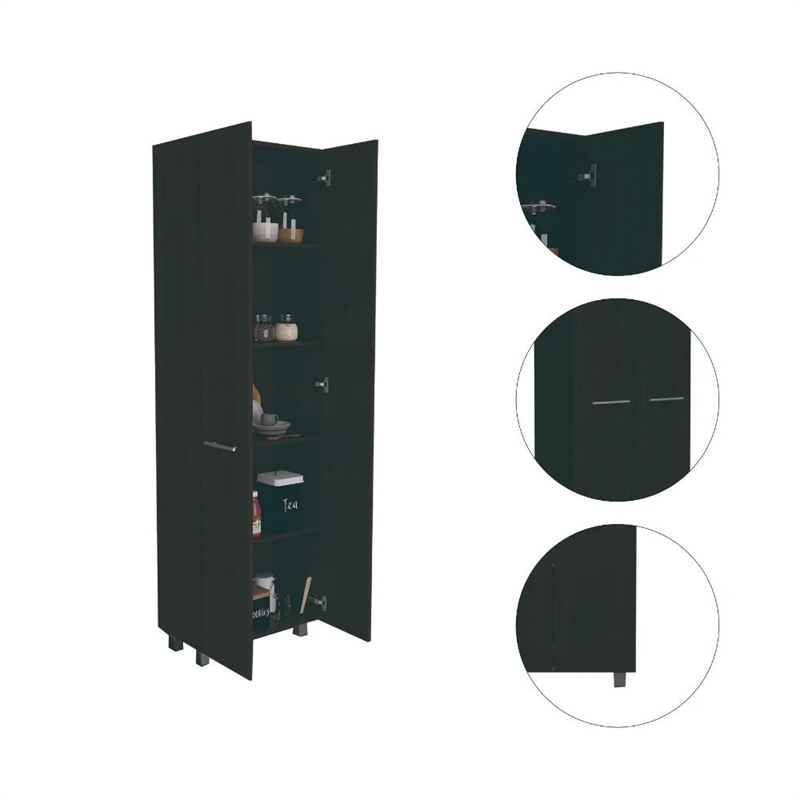 Boahaus Metz Pantry (Black Wengue)