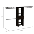 Boahaus Hanover Armoire (Black)