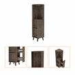 Boahaus Wakefield Bar Cabinet (Dark Brown)