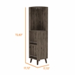 Boahaus Wakefield Bar Cabinet (Dark Brown)
