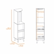 Boahaus Wakefield Bar Cabinet (Dark Brown)