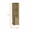 Boahaus Sunderland Bar Cabinet (Macadamia)