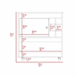 Boahaus Salisbury Bar Cabinet (Light Oak/White)