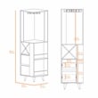 Boahaus Ripon Bar Cabinet (Pine/Matt Gray)
