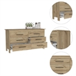 Boahaus Elinor Dresser (Light Oak/White)