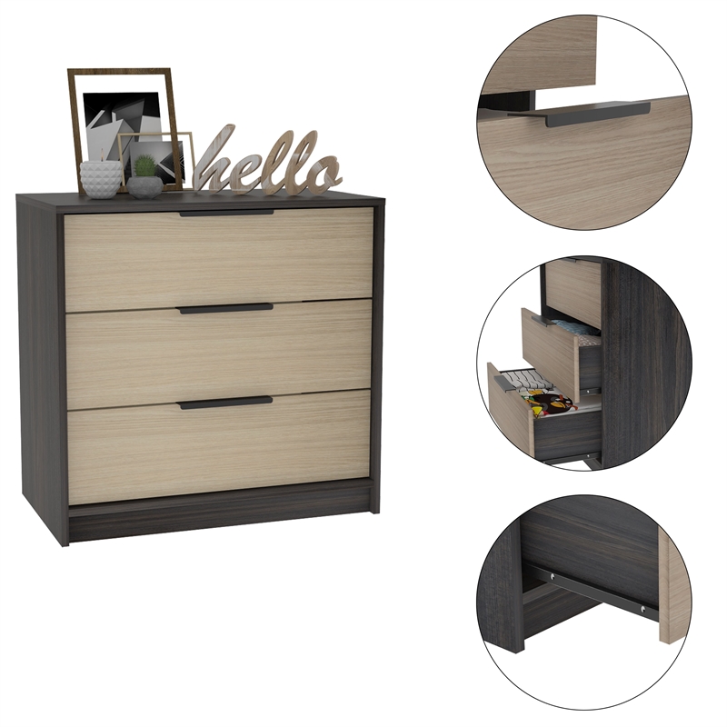 Boahaus Alva Dresser (Black Wengue/Light Oak)