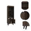 Boahaus Tenby Bar Cabinet (Dark Walnut)