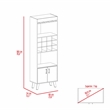 Boahaus Tenby Bar Cabinet (Dark Walnut)