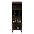 Boahaus Tenby Bar Cabinet (Dark Walnut)