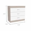 Boahaus Nadia Dresser (White-Gray)