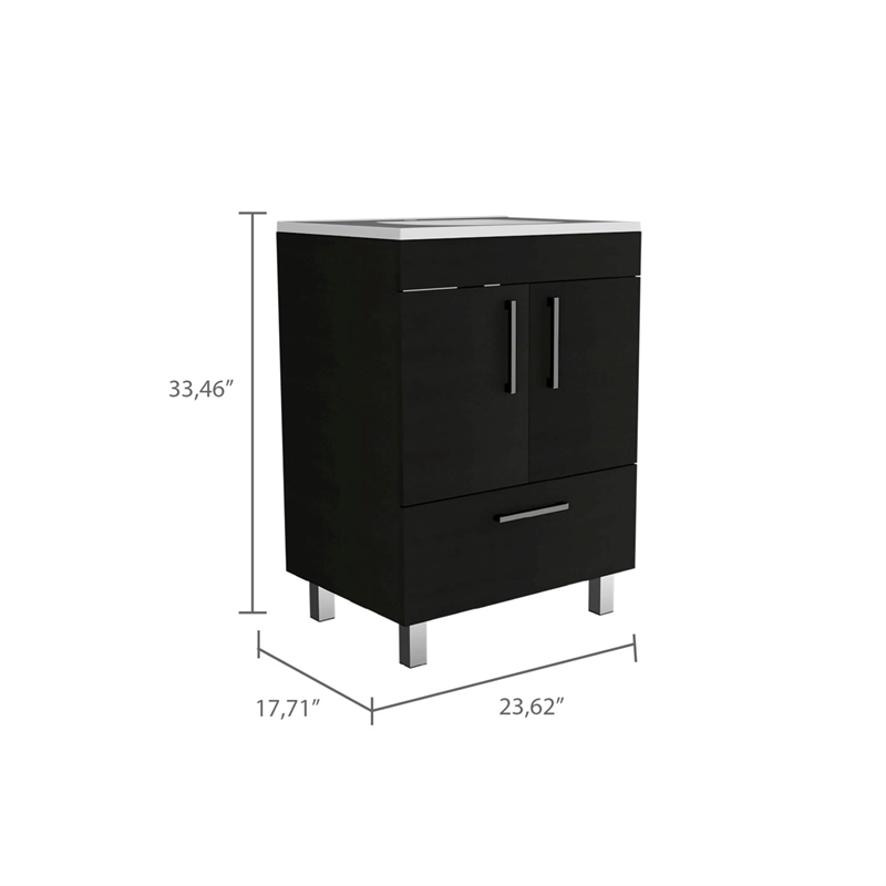Boahaus Ceres Vanity Cabinet (Black)
