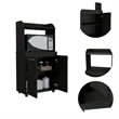 Boahaus Bourges Kitchen Cart  (Black Wengue)
