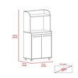 Boahaus Bourges Kitchen Cart  (Black Wengue)