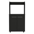 Boahaus Bourges Kitchen Cart  (Black Wengue)