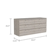 Boahaus Mairead Dresser (Light Gray)