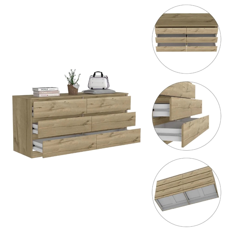 Boahaus Mairead Dresser (Light Oak )